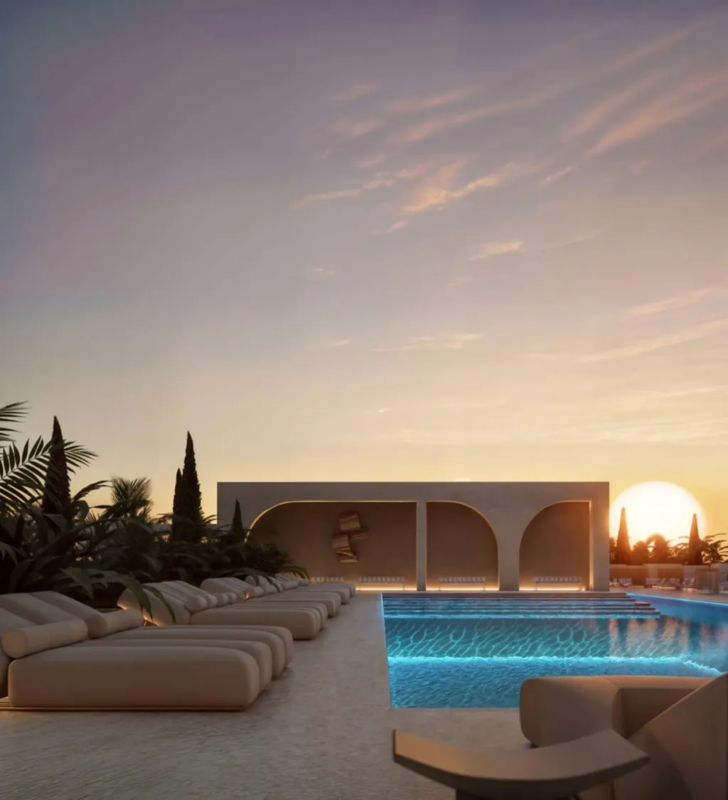 Rooftop pool