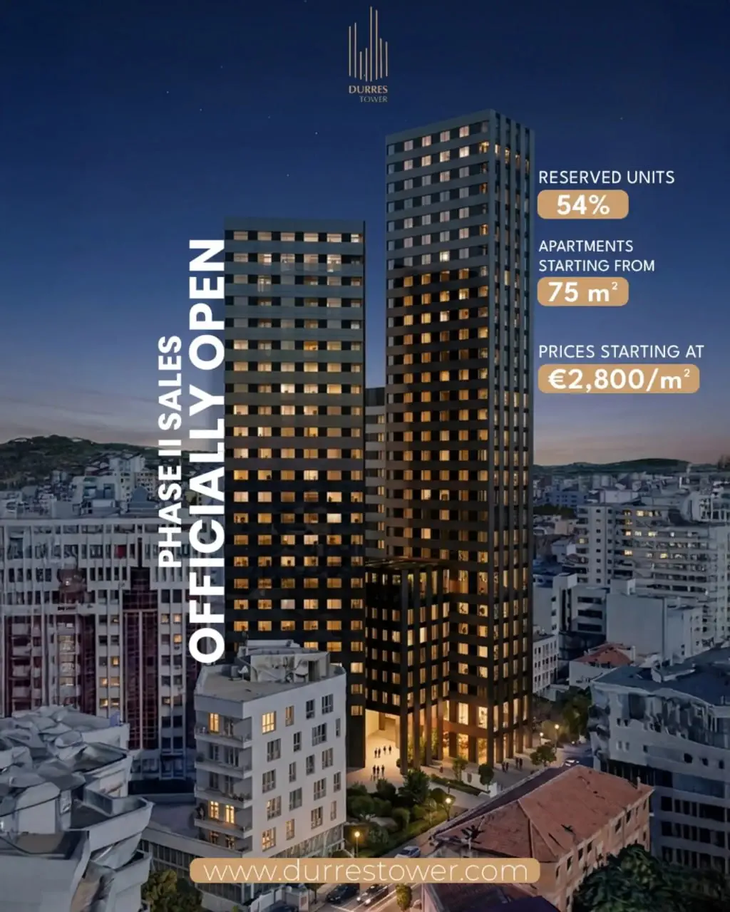 Current Durres Tower prices